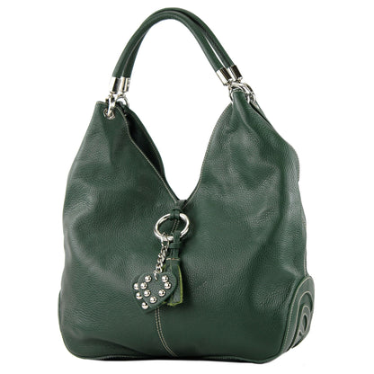 modamoda de 330 Damen Leder Nappaleder Wildleder Schultertasche Henkeltasche groß handmade in Italy