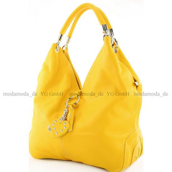 modamoda de 330 Damen Leder Nappaleder Wildleder Schultertasche Henkeltasche groß handmade in Italy