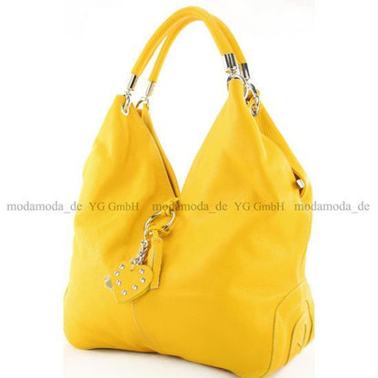 modamoda de 330 Damen Leder Nappaleder Wildleder Schultertasche Henkeltasche groß handmade in Italy