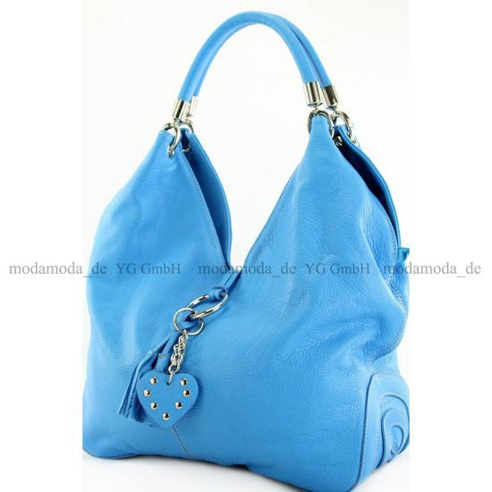 modamoda de 330 Damen Leder Nappaleder Wildleder Schultertasche Henkeltasche groß handmade in Italy