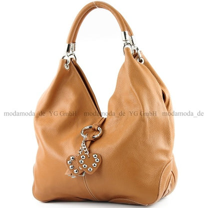 modamoda de 330 Damen Leder Nappaleder Wildleder Schultertasche Henkeltasche groß handmade in Italy
