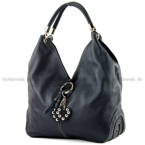 modamoda de 330 Damen Leder Nappaleder Wildleder Schultertasche Henkeltasche groß handmade in Italy