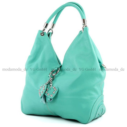 modamoda de 330 Damen Leder Nappaleder Wildleder Schultertasche Henkeltasche groß handmade in Italy