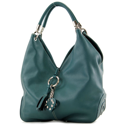 modamoda de 330 Damen Leder Nappaleder Wildleder Schultertasche Henkeltasche groß handmade in Italy