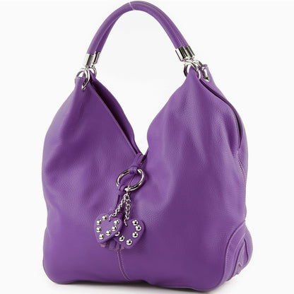 modamoda de 330 Damen Leder Nappaleder Wildleder Schultertasche Henkeltasche groß handmade in Italy