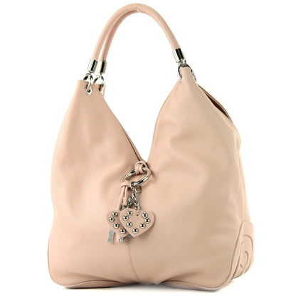 modamoda de 330 Damen Leder Nappaleder Wildleder Schultertasche Henkeltasche groß handmade in Italy
