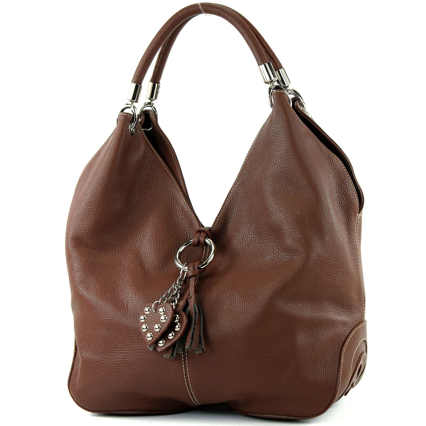 modamoda de 330 Damen Leder Nappaleder Wildleder Schultertasche Henkeltasche groß handmade in Italy