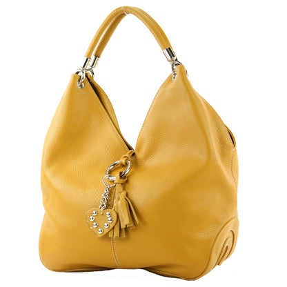modamoda de 330 Damen Leder Nappaleder Wildleder Schultertasche Henkeltasche groß handmade in Italy