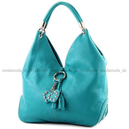 modamoda de 330 Damen Leder Nappaleder Wildleder Schultertasche Henkeltasche groß handmade in Italy
