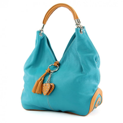 modamoda de 330 Damen Leder Nappaleder Wildleder Schultertasche Henkeltasche groß handmade in Italy