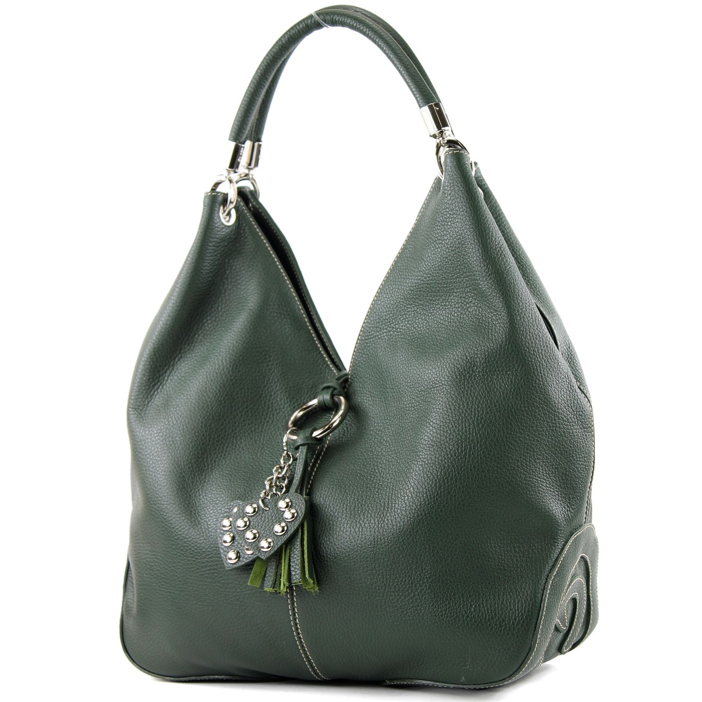 modamoda de 330 Damen Leder Nappaleder Wildleder Schultertasche Henkeltasche groß handmade in Italy