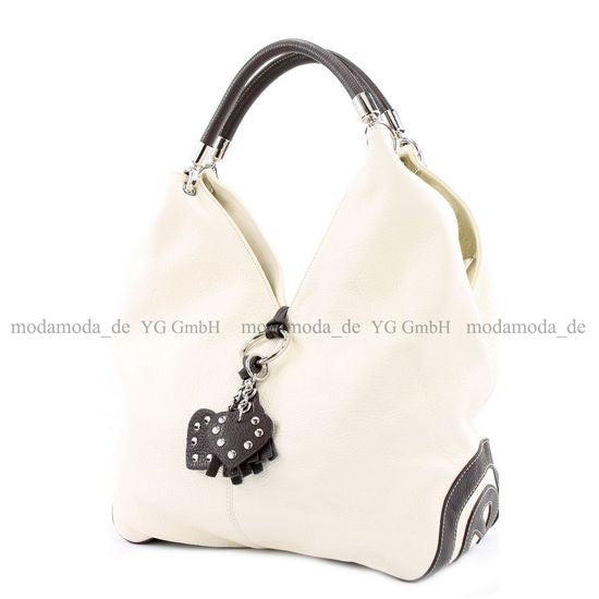 modamoda de 330 Damen Leder Nappaleder Wildleder Schultertasche Henkeltasche groß handmade in Italy