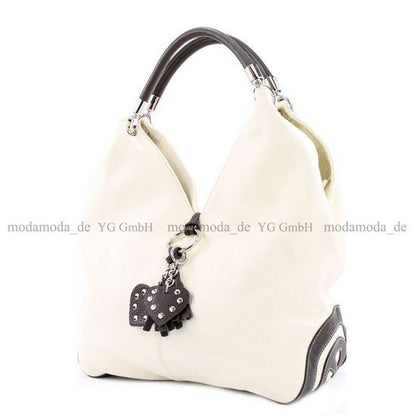 modamoda de 330 Damen Leder Nappaleder Wildleder Schultertasche Henkeltasche groß handmade in Italy