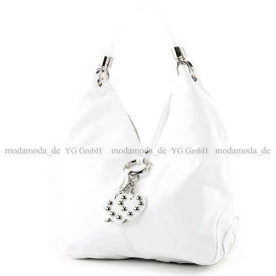 modamoda de 330 Damen Leder Nappaleder Wildleder Schultertasche Henkeltasche groß handmade in Italy