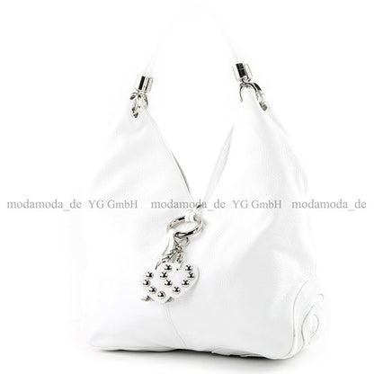modamoda de 330 Damen Leder Nappaleder Wildleder Schultertasche Henkeltasche groß handmade in Italy
