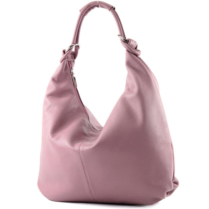 modamoda de 337 Damen Leder Schultertasche Shopper Large handmade in Italy
