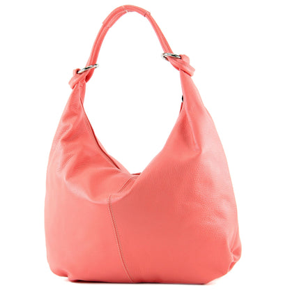 modamoda de 337 Damen Leder Schultertasche Shopper Large handmade in Italy