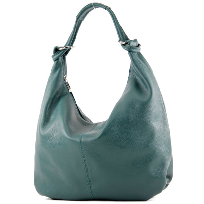 modamoda de 337 Damen Leder Schultertasche Shopper Large handmade in Italy