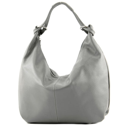 modamoda de 337 Damen Leder Schultertasche Shopper Large handmade in Italy