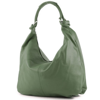 modamoda de 337 Damen Leder Schultertasche Shopper Large handmade in Italy
