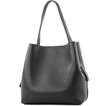 modamoda de - T188 - ital. Shopper Henkeltasche aus Leder