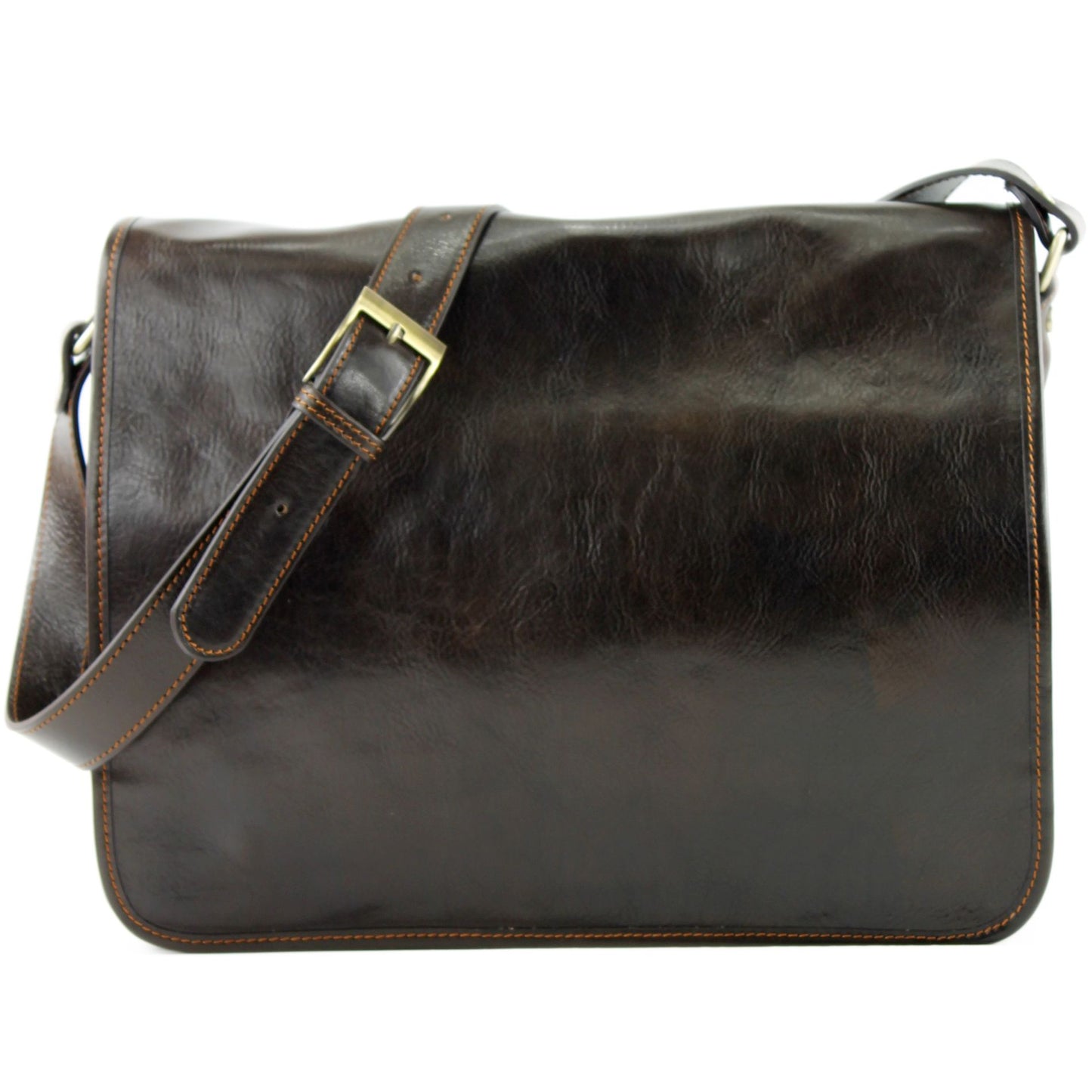 modamoda de A001 3 Größen Herren Unisex Leder Umhängetasche Messenger Bag handmade in Italy