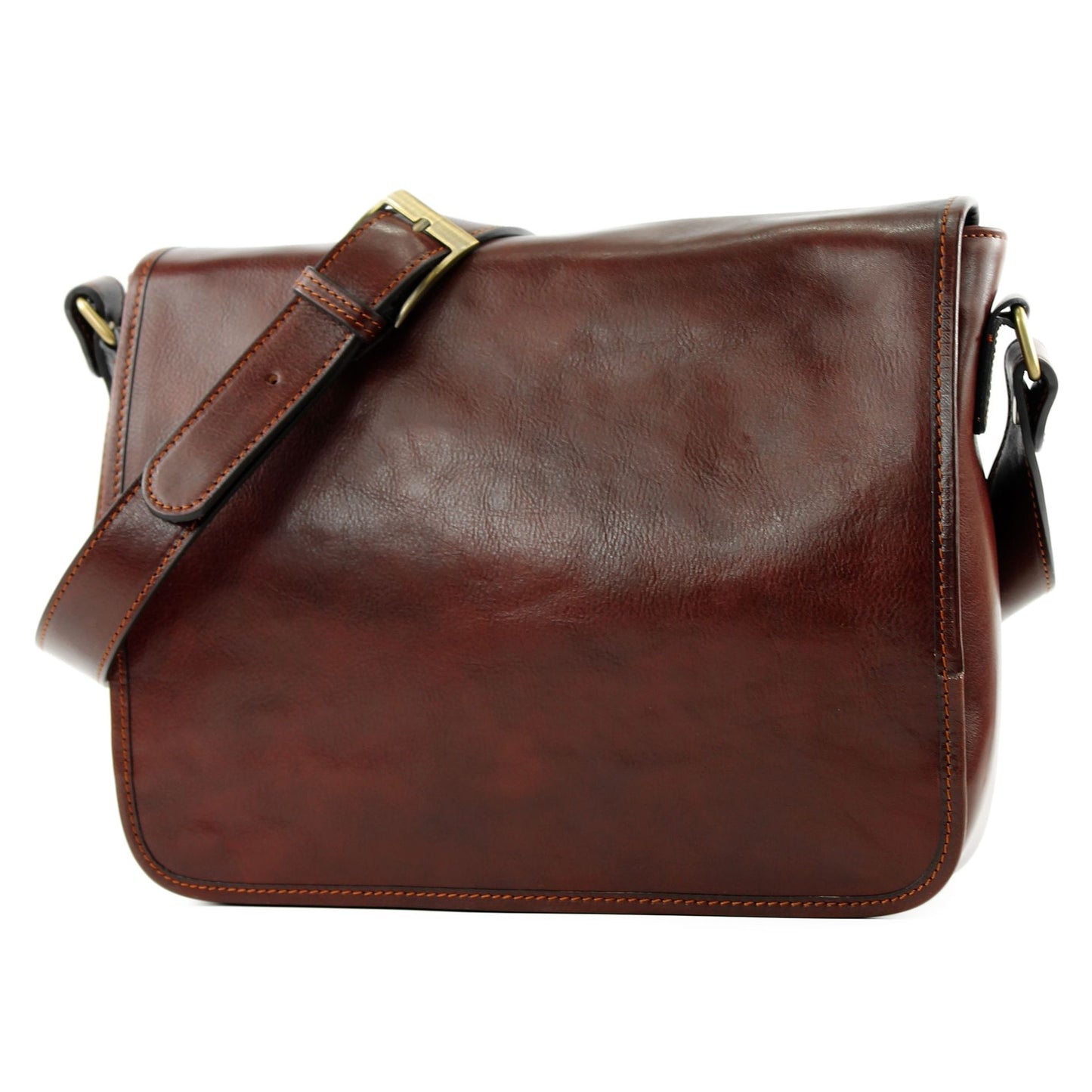 modamoda de A001 3 Größen Herren Unisex Leder Umhängetasche Messenger Bag handmade in Italy