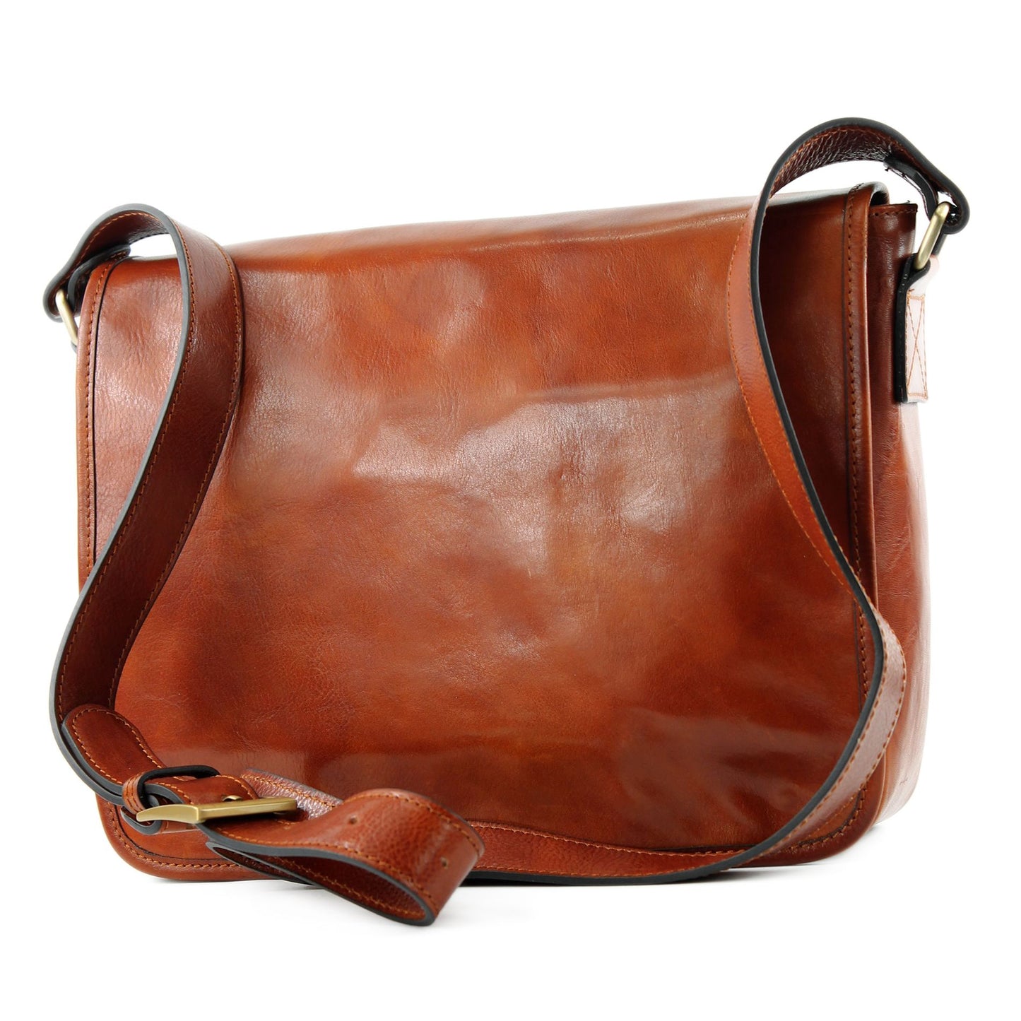 modamoda de A001 3 Größen Herren Unisex Leder Umhängetasche Messenger Bag handmade in Italy