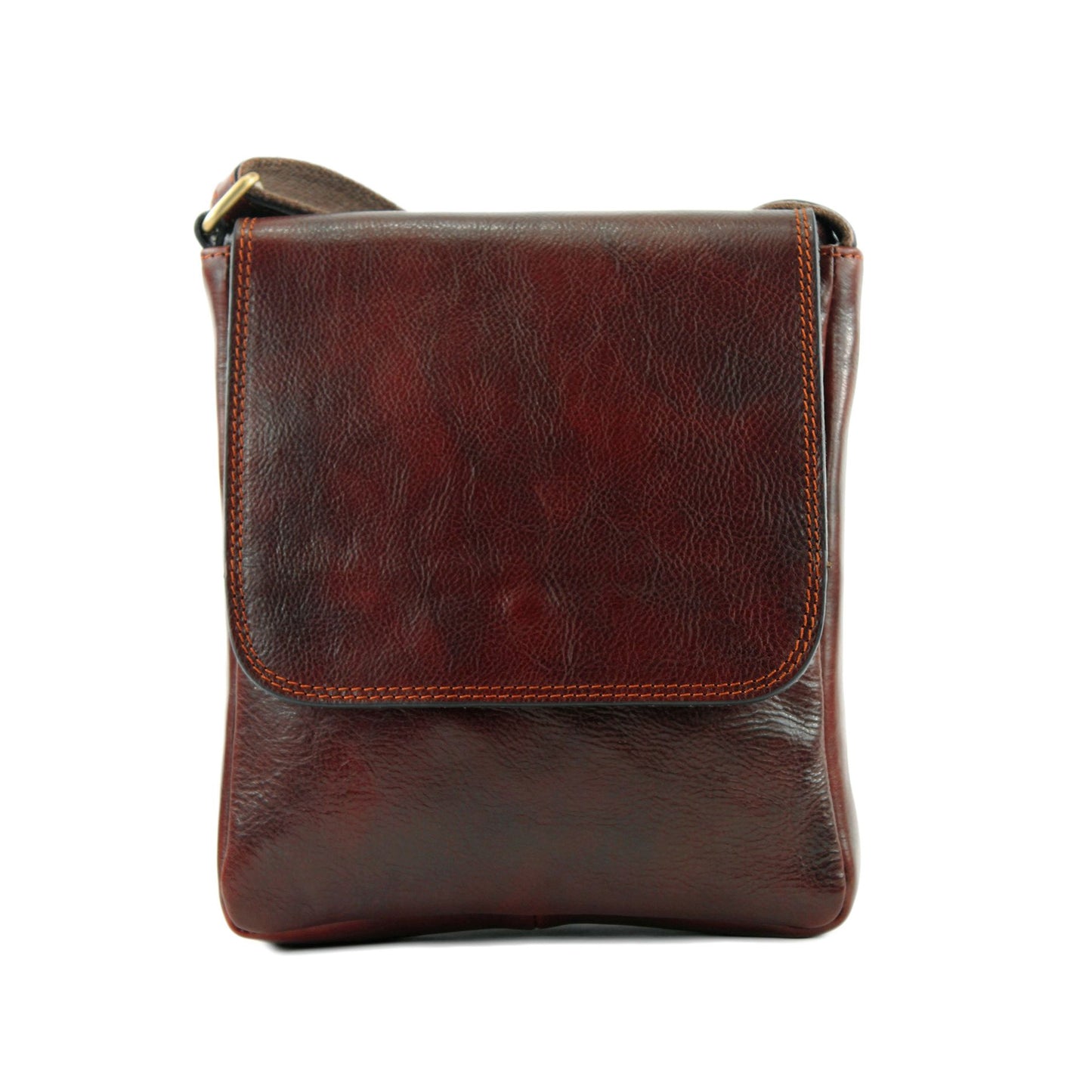modamoda de A001 3 Größen Herren Unisex Leder Umhängetasche Messenger Bag handmade in Italy