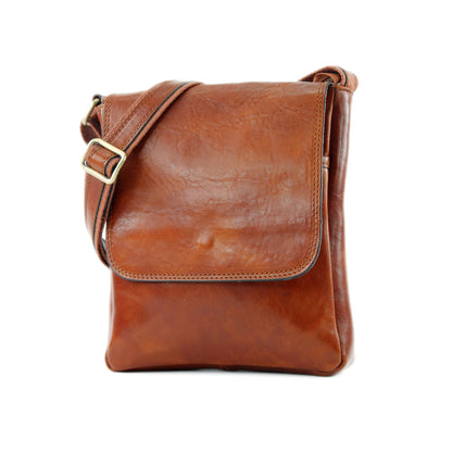modamoda de A001 3 Größen Herren Unisex Leder Umhängetasche Messenger Bag handmade in Italy