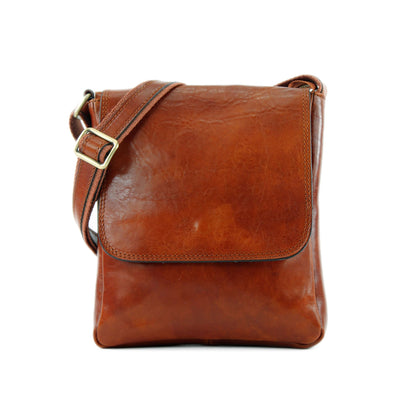 modamoda de A001 3 Größen Herren Unisex Leder Umhängetasche Messenger Bag handmade in Italy
