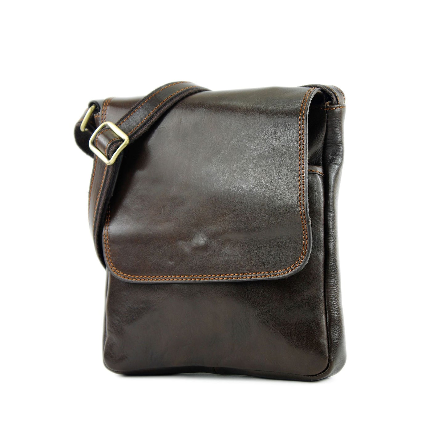 modamoda de A001 3 Größen Herren Unisex Leder Umhängetasche Messenger Bag handmade in Italy
