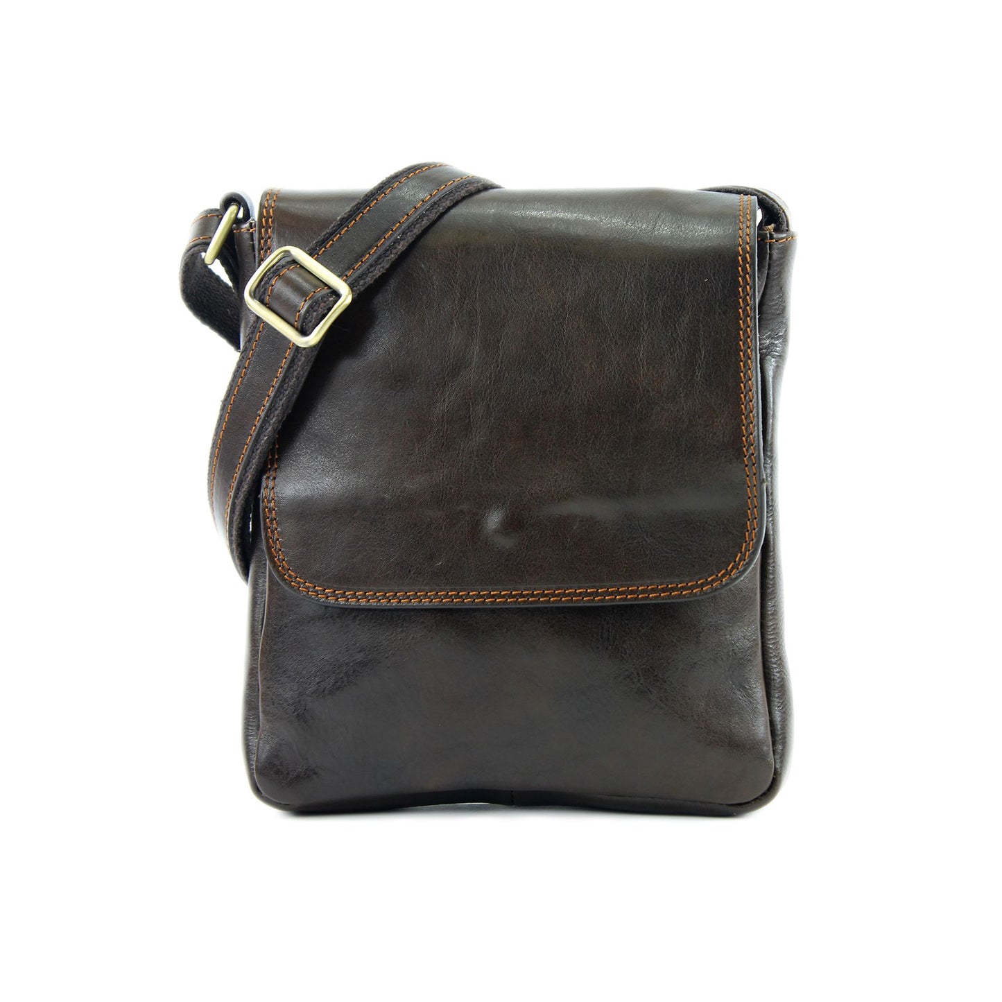 modamoda de A001 3 Größen Herren Unisex Leder Umhängetasche Messenger Bag handmade in Italy