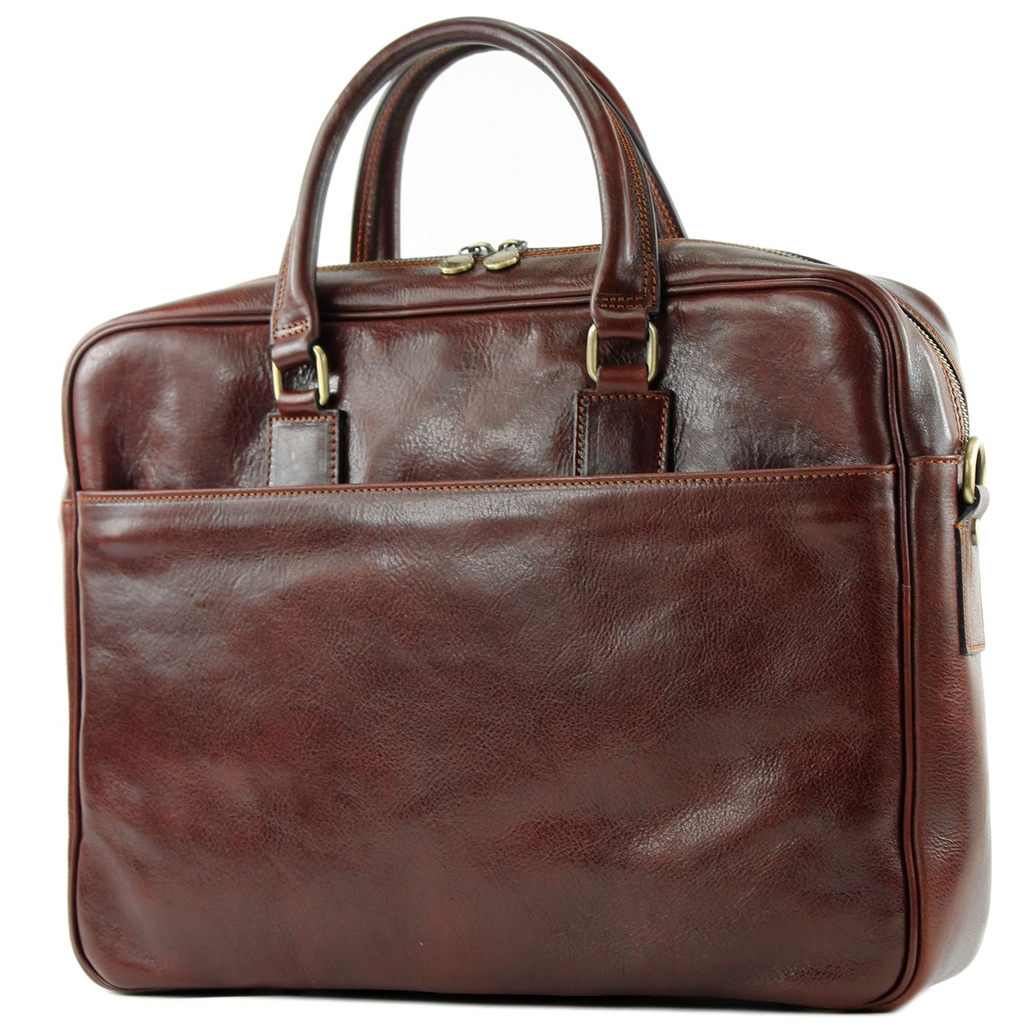 modamoda de A004 Herren Unisex Leder Reisetasche Laptop Aktentasche DIN A4  handmade in Italy