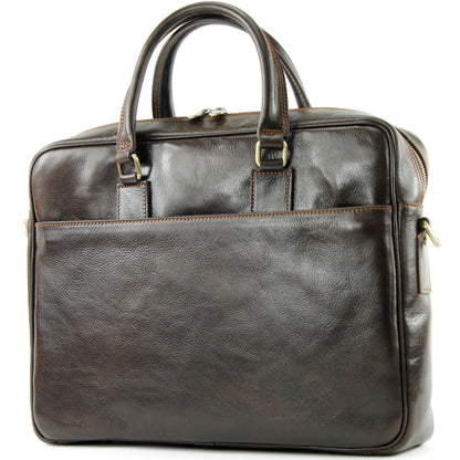 modamoda de A004 Herren Unisex Leder Reisetasche Laptop Aktentasche DIN A4  handmade in Italy