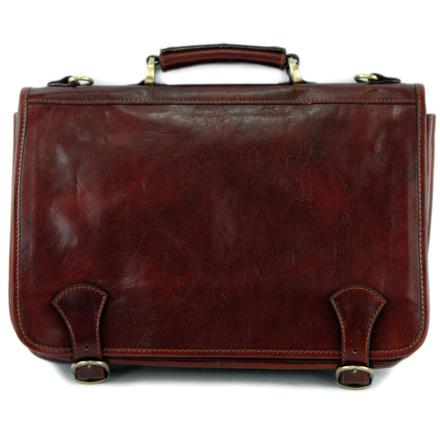modamoda de - A006 - ital. Business Laptop Akten Tasche Leder