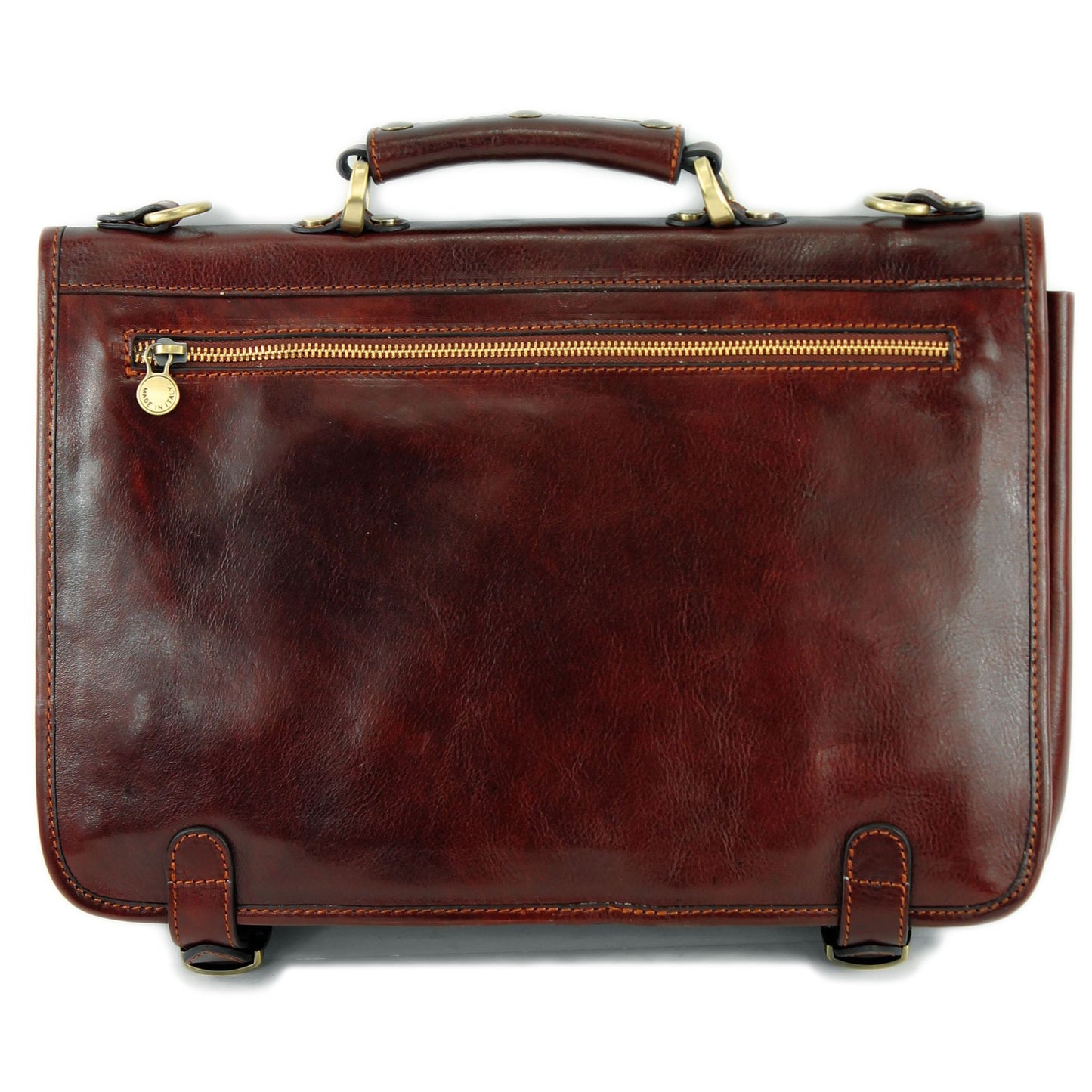 modamoda de - A006 - ital. Business Laptop Akten Tasche Leder
