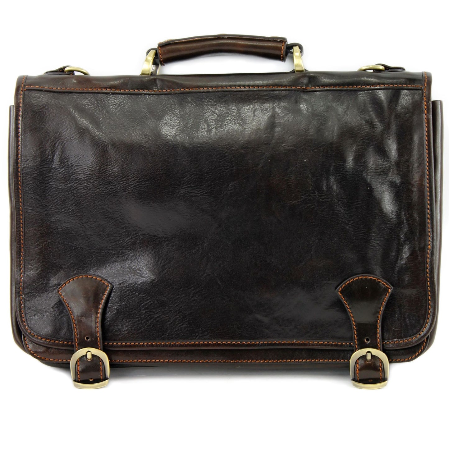 modamoda de - A006 - ital. Business Laptop Akten Tasche Leder