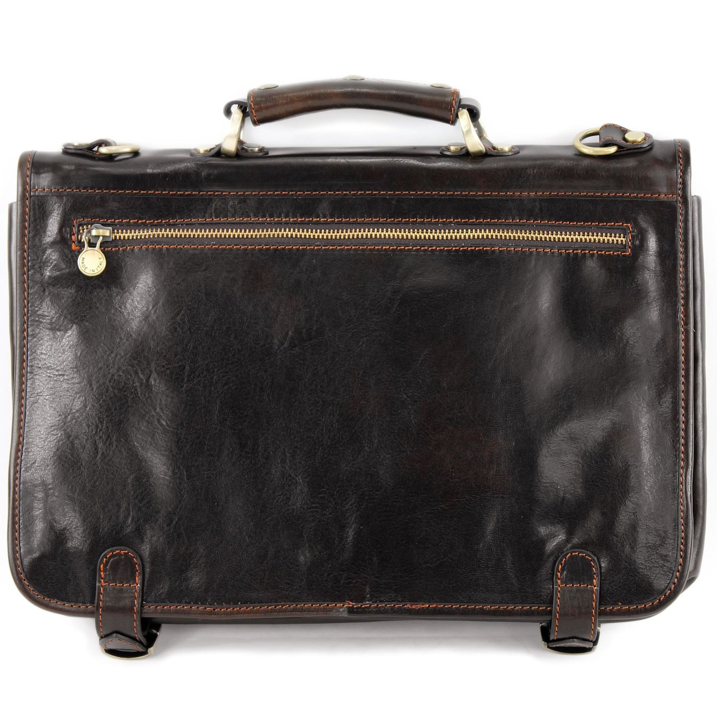 modamoda de - A006 - ital. Business Laptop Akten Tasche Leder