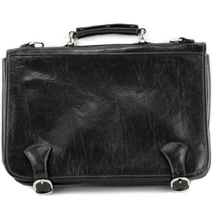 modamoda de - A006 - ital. Business Laptop Akten Tasche Leder