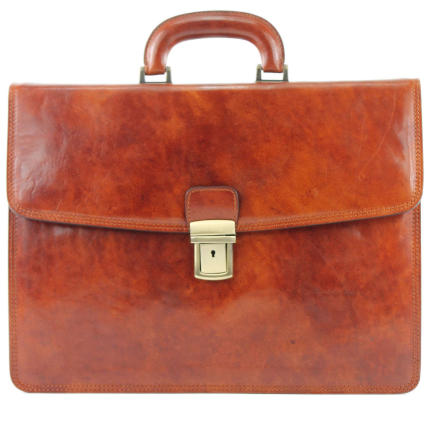 modamoda de - A007 - ital. Business Laptop Akten Tasche Leder