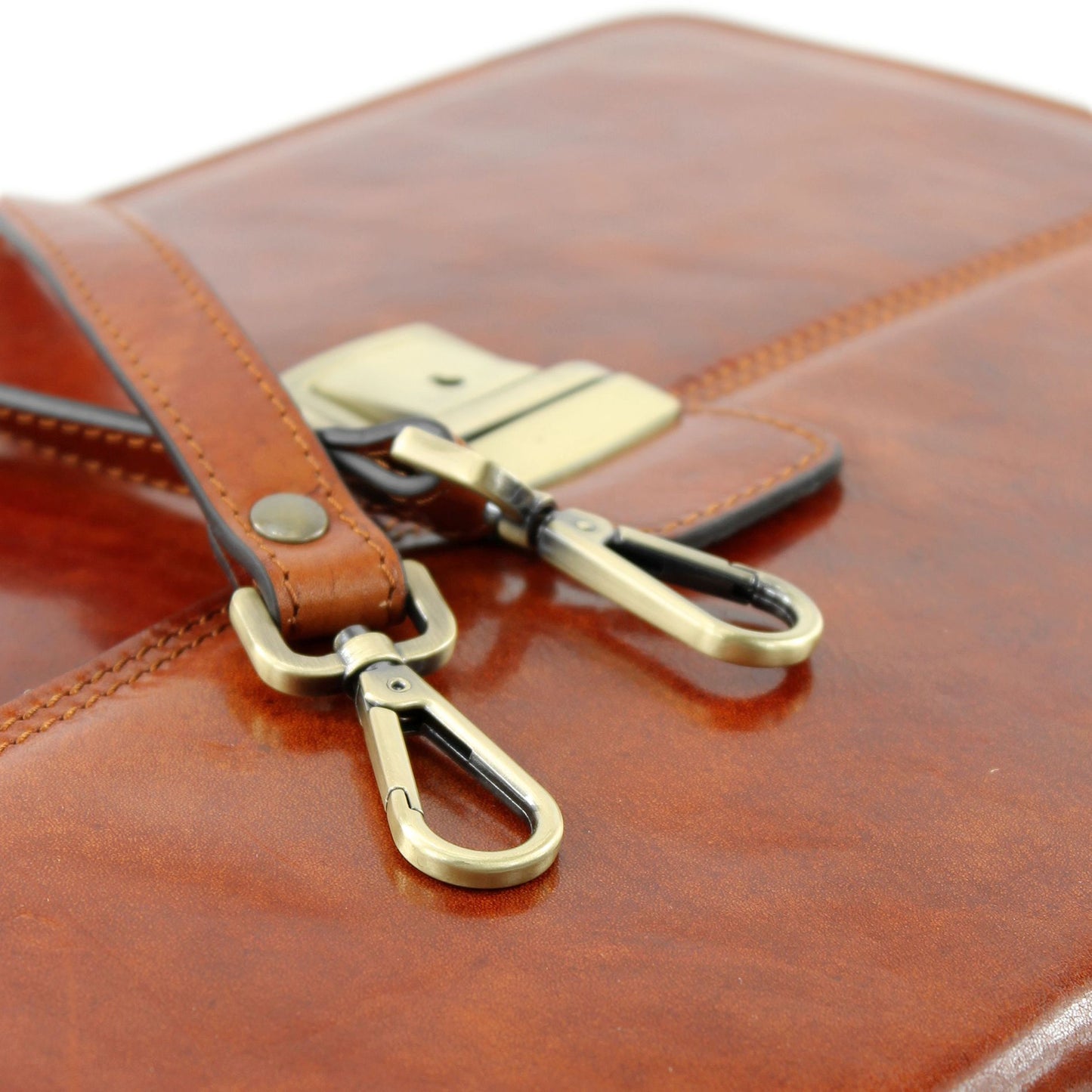 modamoda de - A007 - ital. Business Laptop Akten Tasche Leder