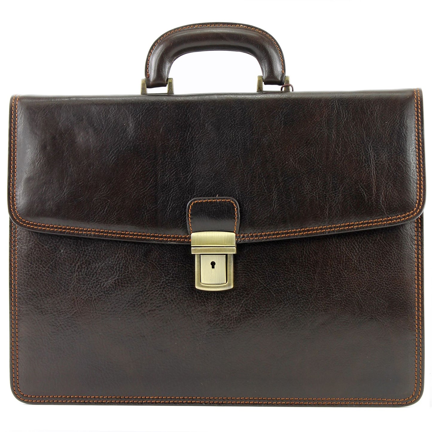 modamoda de - A008 - ital. Leder Business Aktentasche 2 Größen