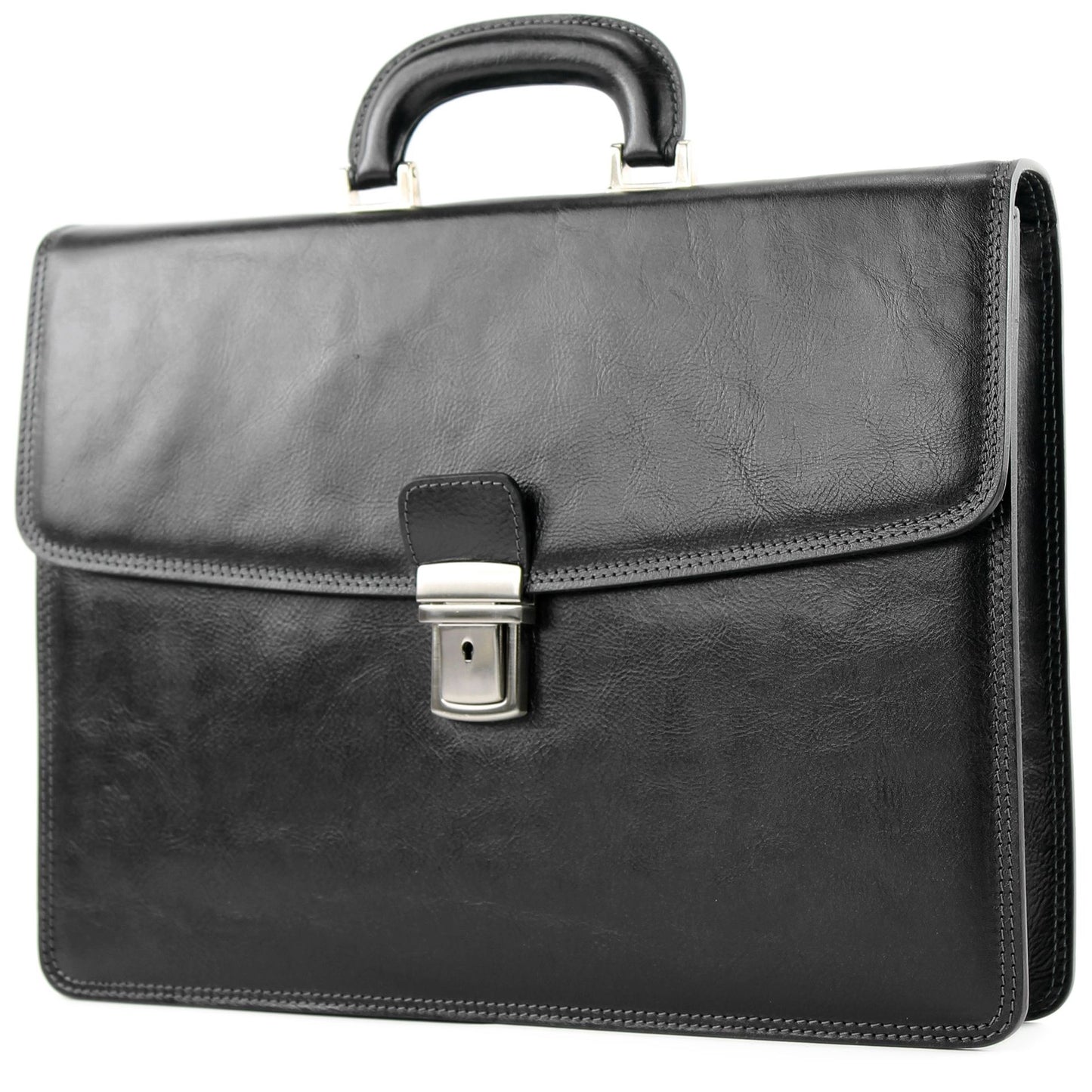 modamoda de - A007 - ital. Business Laptop Akten Tasche Leder