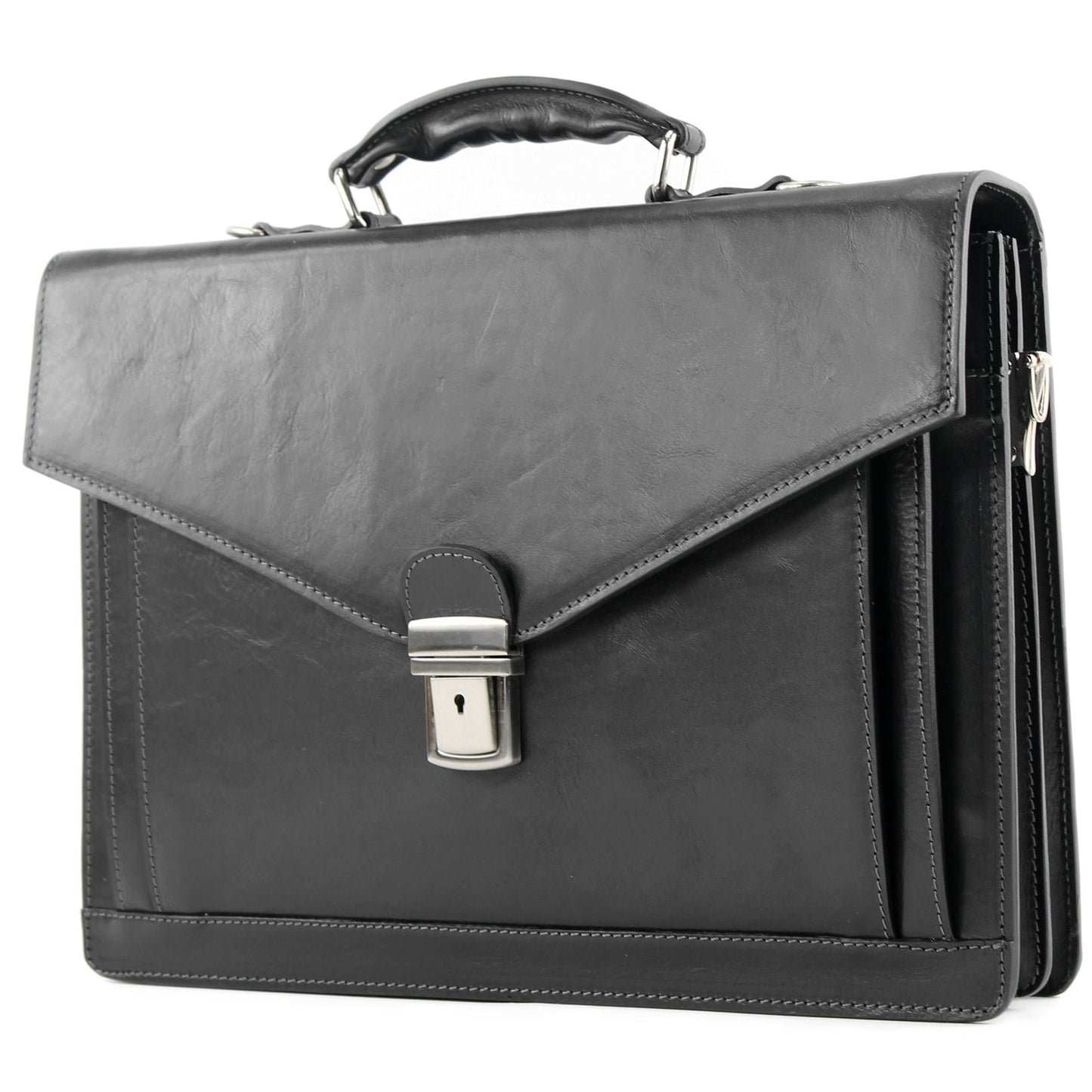 modamoda de - A009 - ital. Business Laptop Akten Tasche Leder