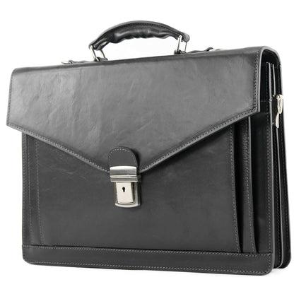 modamoda de - A009 - ital. Business Laptop Akten Tasche Leder