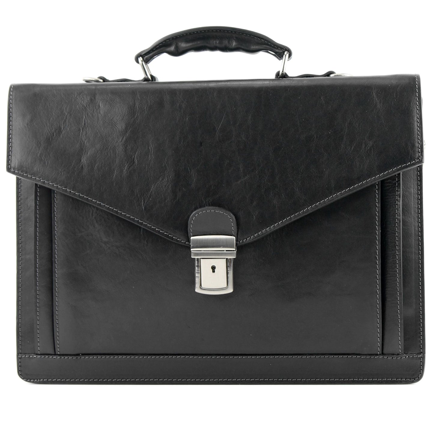 modamoda de - A009 - ital. Business Laptop Akten Tasche Leder