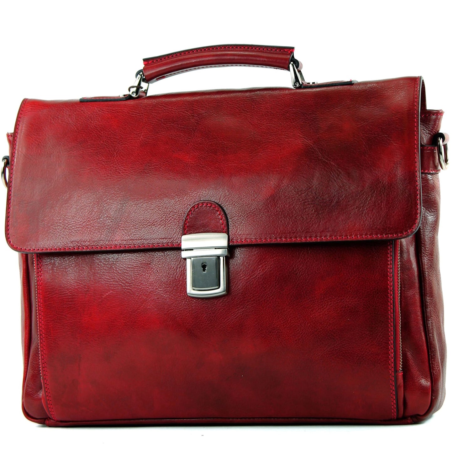modamoda de - A010 - ital. Business Laptop Akten Tasche Leder