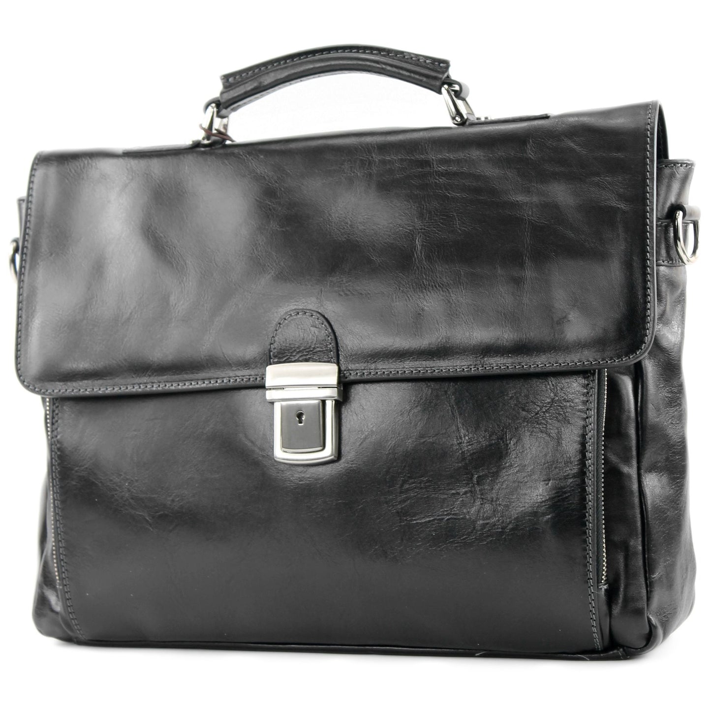 modamoda de - A010 - ital. Business Laptop Akten Tasche Leder