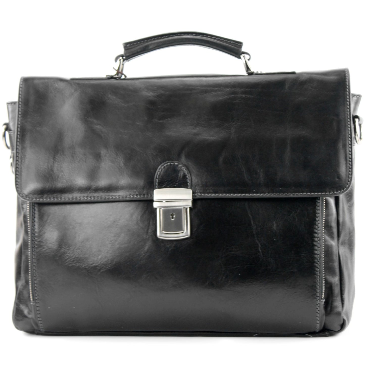 modamoda de - A010 - ital. Business Laptop Akten Tasche Leder